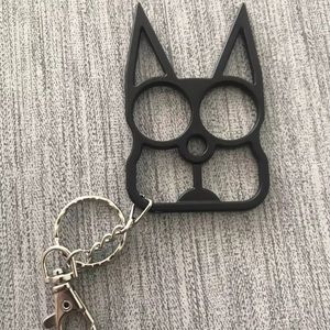 Black Cat Self Defense Keychain